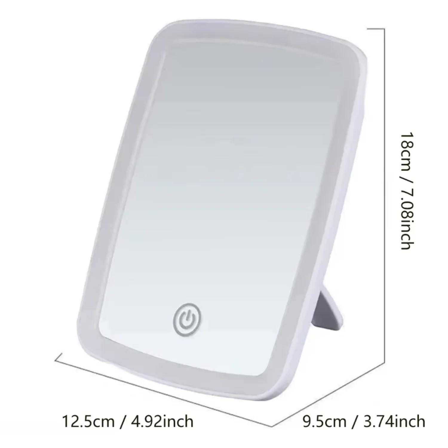 Светодиодная 메 Wee업 미니 거울 스탠드, 데ouv이식elea팩트,  Öl색 사각형 여행 메업 거울, 및 US