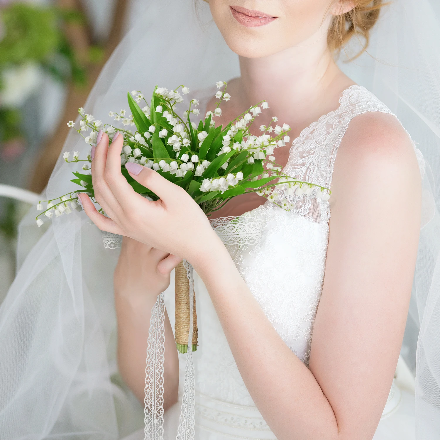 Artificial Bridesmaid Bouquets White Hydrangea Gypsophila Green Leave Silk Flower for Wedding Home Table Centerpiece Anniversary