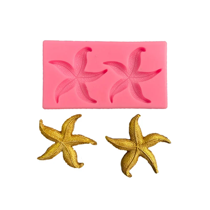 

Starfish Silicone Sugarcraft Mold Cookie Cupcake Chocolate Baking Accessories DIY Fish Resin Mold Fondant Cake Decorating Tools