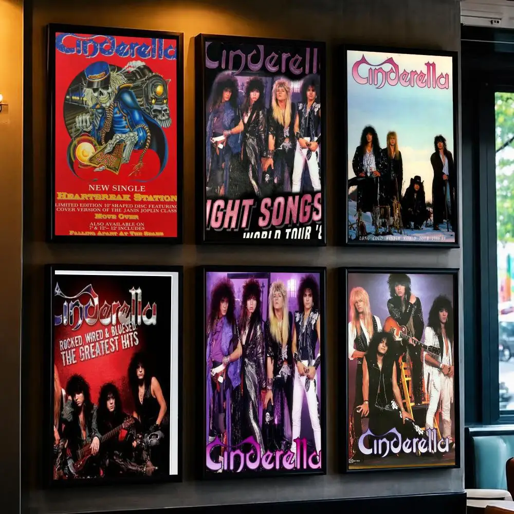 band C-Cinderella-A Poster Removable Wall Sticker for Home Cafe Bar Office Interior Decor