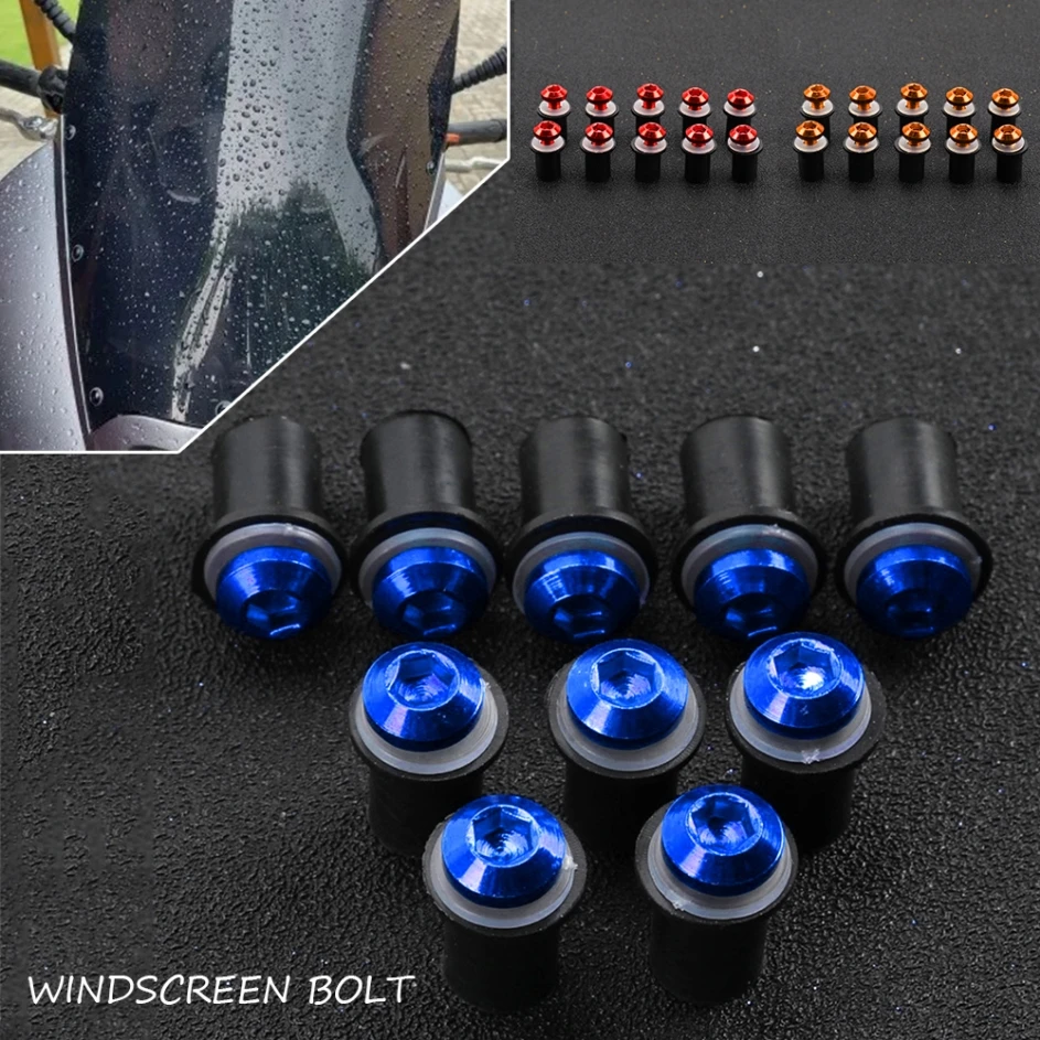 FOR BMW K100RT K1100LT K1100RS K1200GT K1200LT K1200R K1200S Motorcycle Fastener Nuts Windscreen Windshield Screw Mounting Bolts