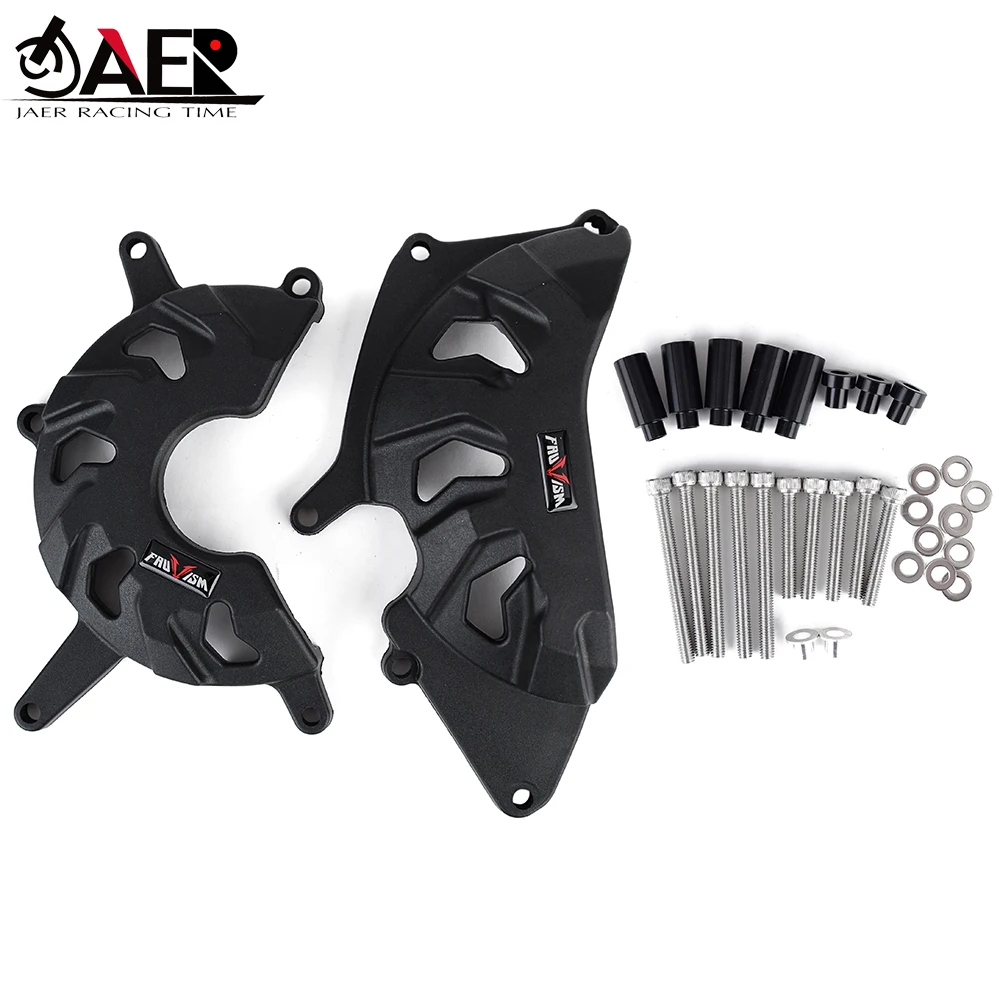 

Motorcycle Engine Cover Clutch Cover Protection Set Accessories for Kawasaki Z400 Ninja 400 2018 2019 2020