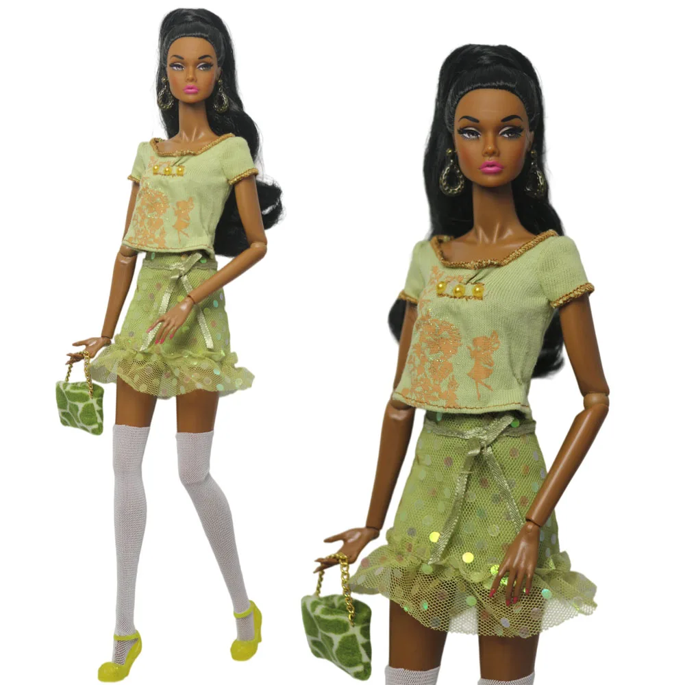 1 Set Puppenkleidung im Maßstab 1:6, Kleid-Outfit für 11,5 Zoll (30 cm) Puppen, viele Stile zur Auswahl, Geschenke für Mädchen, Puppenzubehör # 36 – Detail 17