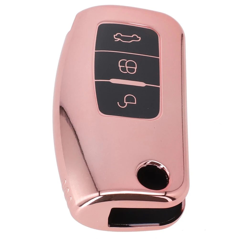 Key Key Chain Parts Protective For Ford for fiesta for Focus Remote Replacement Replaces Gold Soft for tpu 3 Button Car