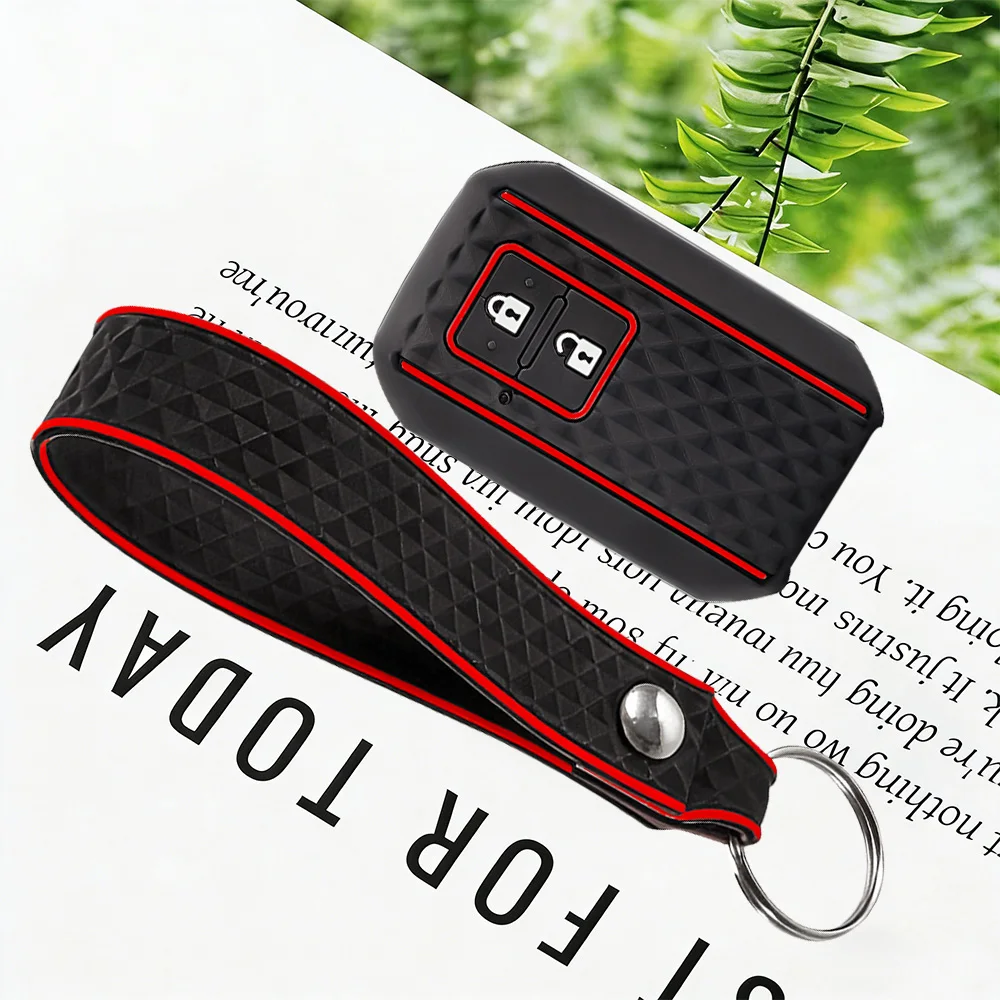 

Silicone 2 Buttons Car Remote Key Case Cover Shell For Suzuki Ertiga Swift Wagon R Holder Keyless Fob Protector Accessories