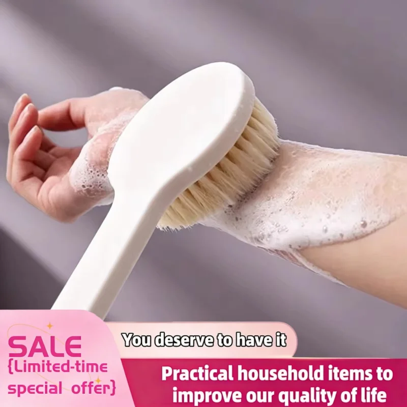 1/2Pcs Japanese Bath Brush Long Handle Soft Hair Bath Brush Back Rubbing Body Scrubbing Gods Rub