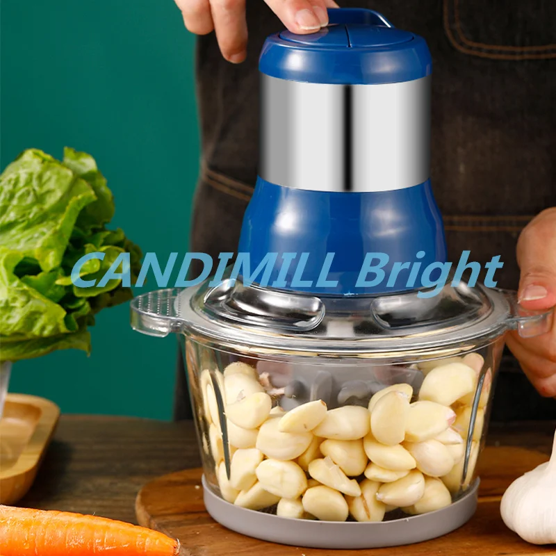 Garlic Peeling Machine Household Small Multi-functional Electric Garlic Pepper Chopped Blender Meat Grinder Food Processor