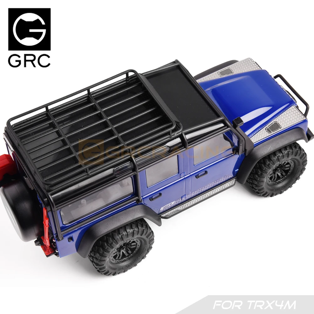 Voor Trx-4m 1/18 Defender Bronco Rc Crawler Auto Verbeterde Onderdelen Side Step Anti Slip Decoratief Stuk, voetpedaal Metalen Sticker