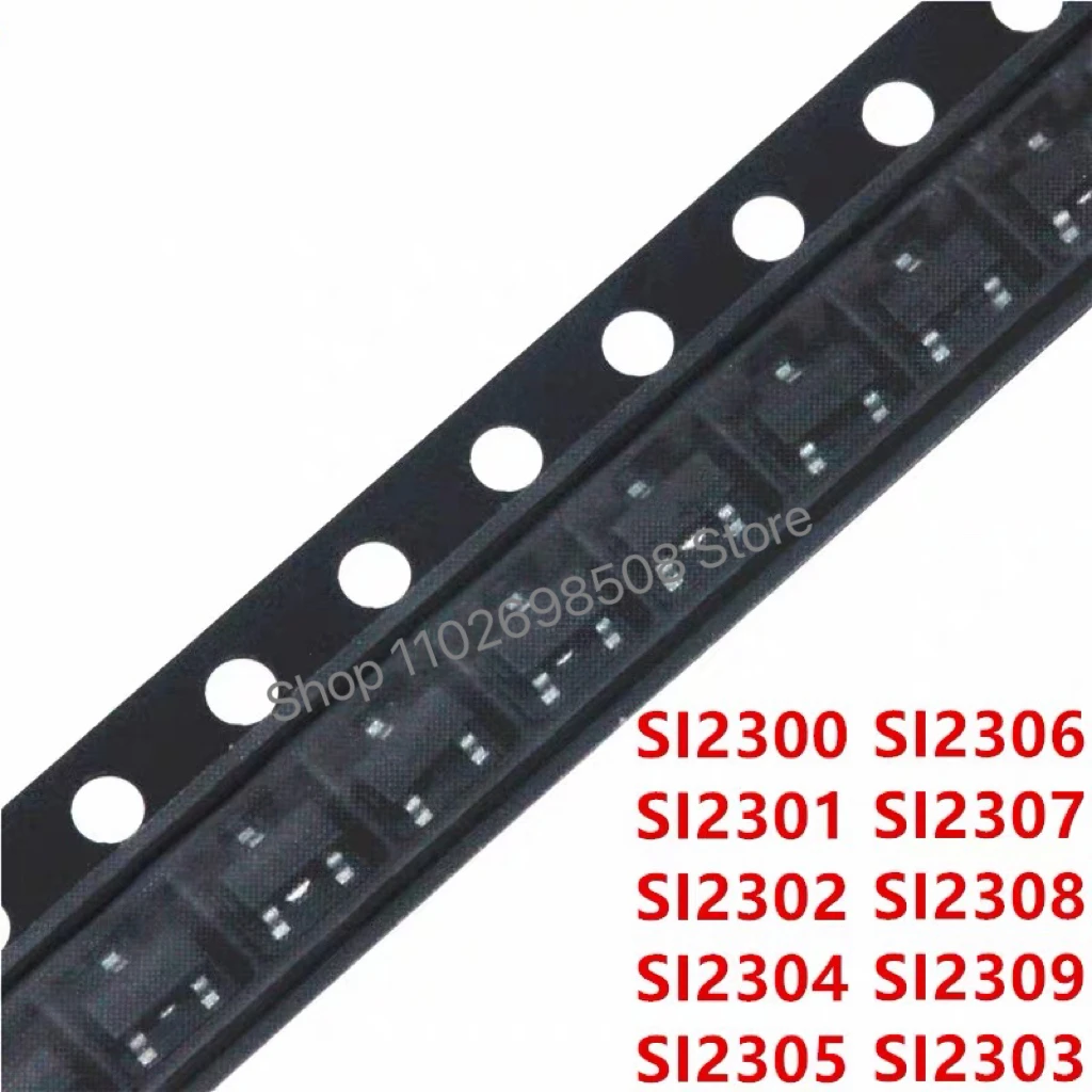 3000 SMD SI2300 PÇS/LOTE SI2301 SI2302 SI2303 SI2304 SI2305 SI2306 SI2310 SI2312 SI2314 SI2323DS O Campo Efeito Tubo SOT-23