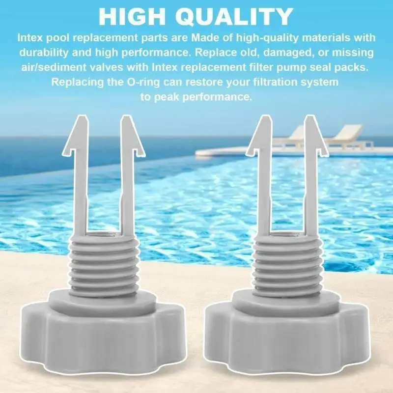 F92F Pup Repair Repair Pile Remplacement Filtre Pompe JOINTS VALVES PVC Texture Pièce secours Convient pour les