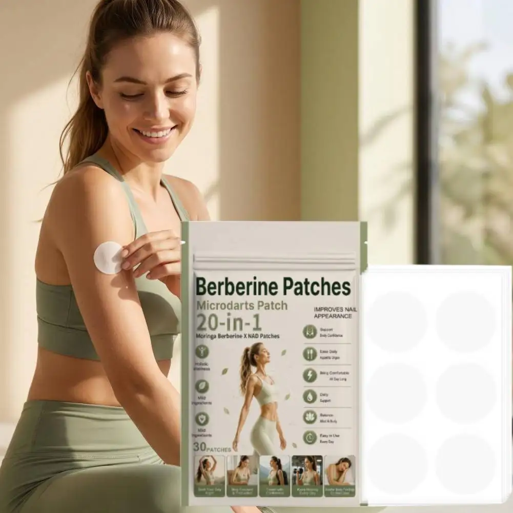 Berberine Appetite Support Patch Microdart Wellness Patch Daily Body Balance Comfortable Skin Friendly Easy Apply
