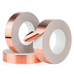 Copper foil tape for stained glass various sizes Copper shielding tape for guitar EMI shielding welding electrical repair