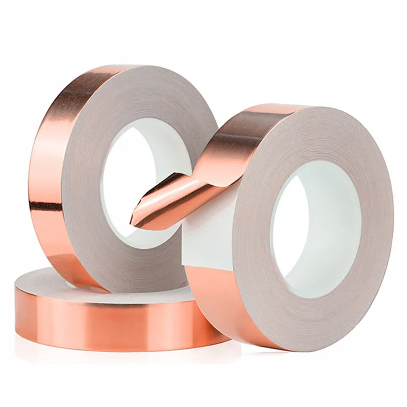Copper foil tape for stained glass various sizes Copper shielding tape for guitar EMI shielding welding electrical repair
