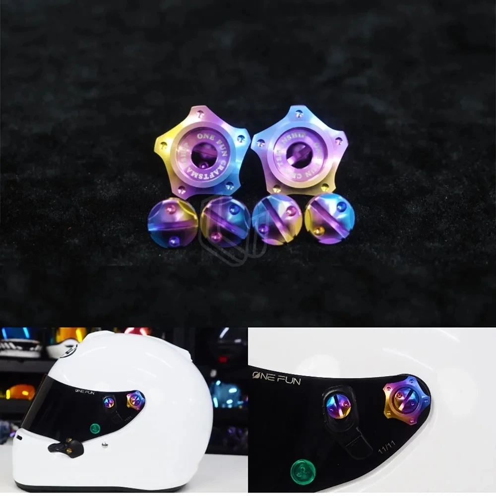 

Motorcycle Helmet Visor Screws Replacement Lens Block Shield Lock For GP-6 GP-6S GP-6RC SK-6 PEO