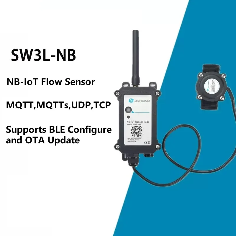 

SW3L-NB-GE NB-IoT Flow Sensor Monitor the Water Usage For Buildings MQTT,MQTTs,UDP,TCP.Supports BLE Configure And OTA Update