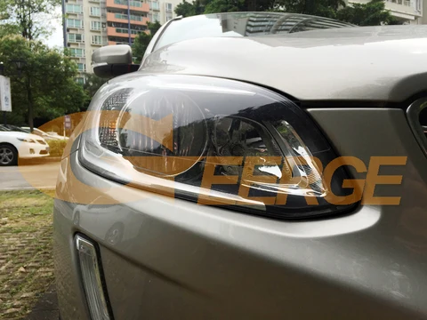 Для Volvo XC60 156 2014-2017: Комплект сверхъярких светодиодных кольцевых фар (ангельские глазки) SMD с функцией дневного света и поворотников (A/W Switchback)