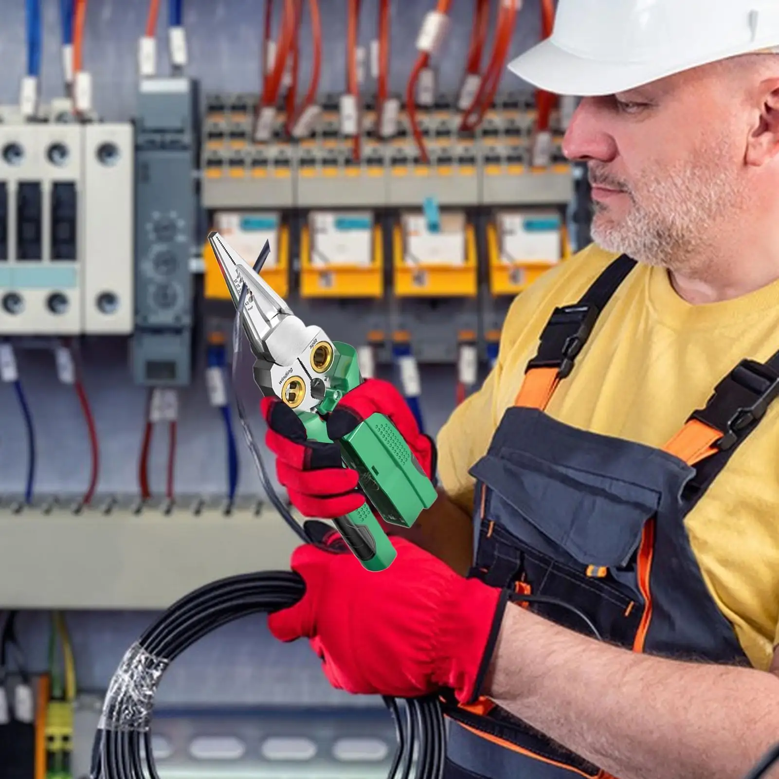 

Инструмент для зачистки проводов 8 в 1, электрические плоскогубцы для зачистки проводов, многофункциональный инструмент для ремонта цепей, мастерская гаража