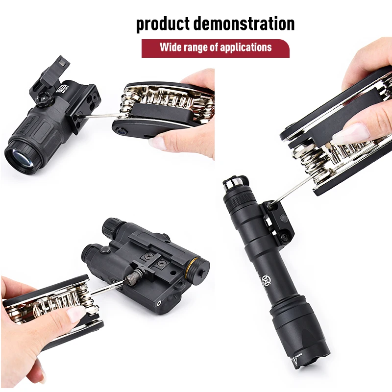 WADSN Chiave Multifunzionale Strumento Chiave Esagonale Kit di Caccia Accessorio per SF X300 M300 M600 Surefir Torcia Elettrica PEQ15 NGAL Laser MAWL