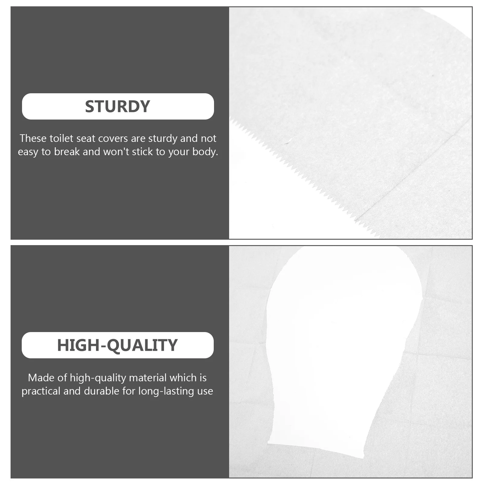 

100Pcs Disposable Waterproof Toilet Seat Covers Portable Cushion Paper for Travel Camping Hotel Restrooms Toilet Cover