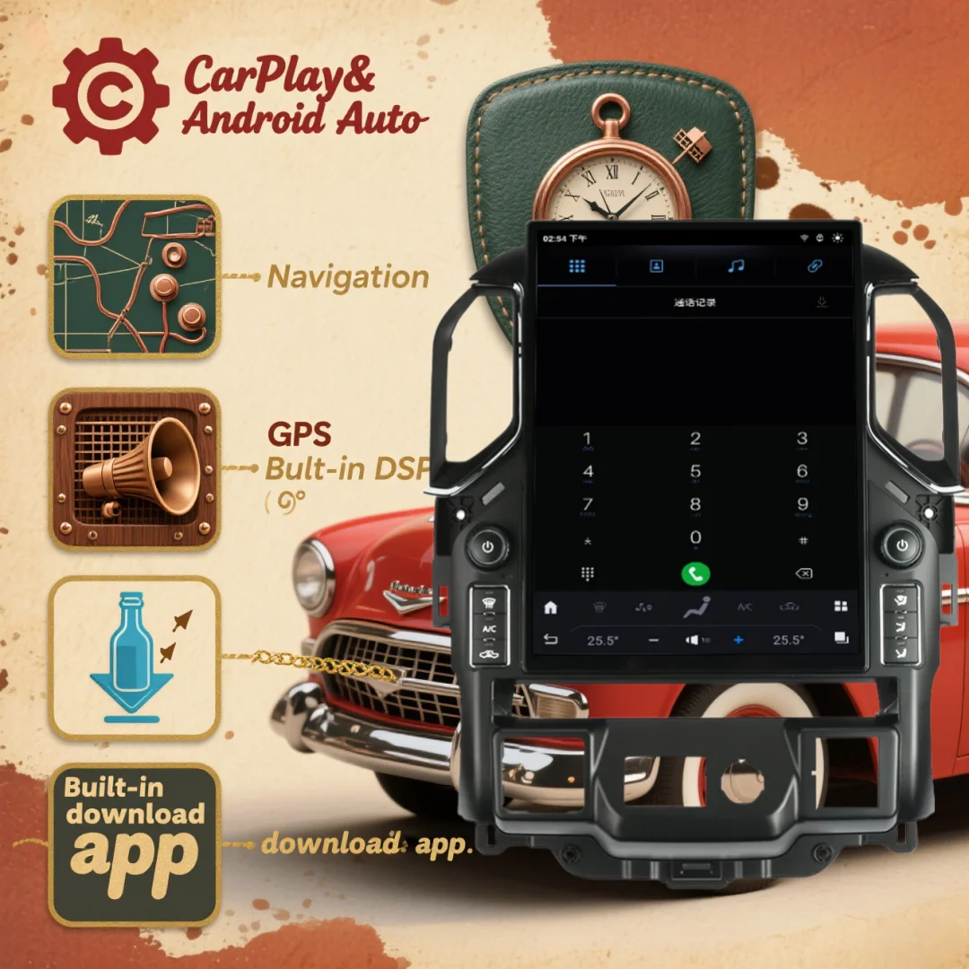 

15,6-дюймовый автомобильный радиоприемник для GMC Sierra Chevrolet Silverado 2019 2020 2021 2022 2023 Carplay Android 13 Автомобильный GPS-навигатор Мультимедиа