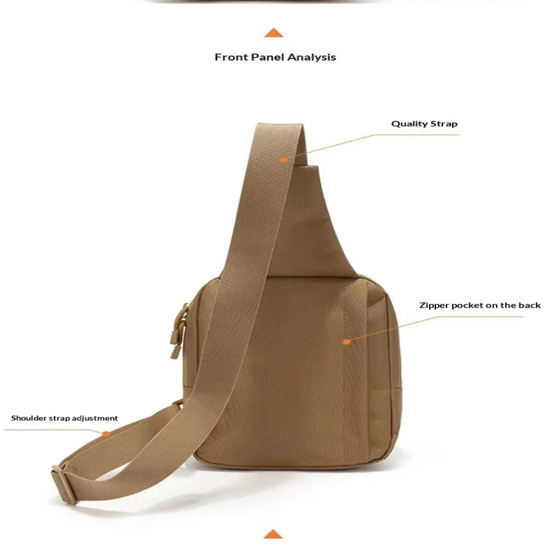 신형 전술 레이저 가슴 가방 사막 위장 여행 배낭 다목적 방수 어깨 가방 낚시 가방