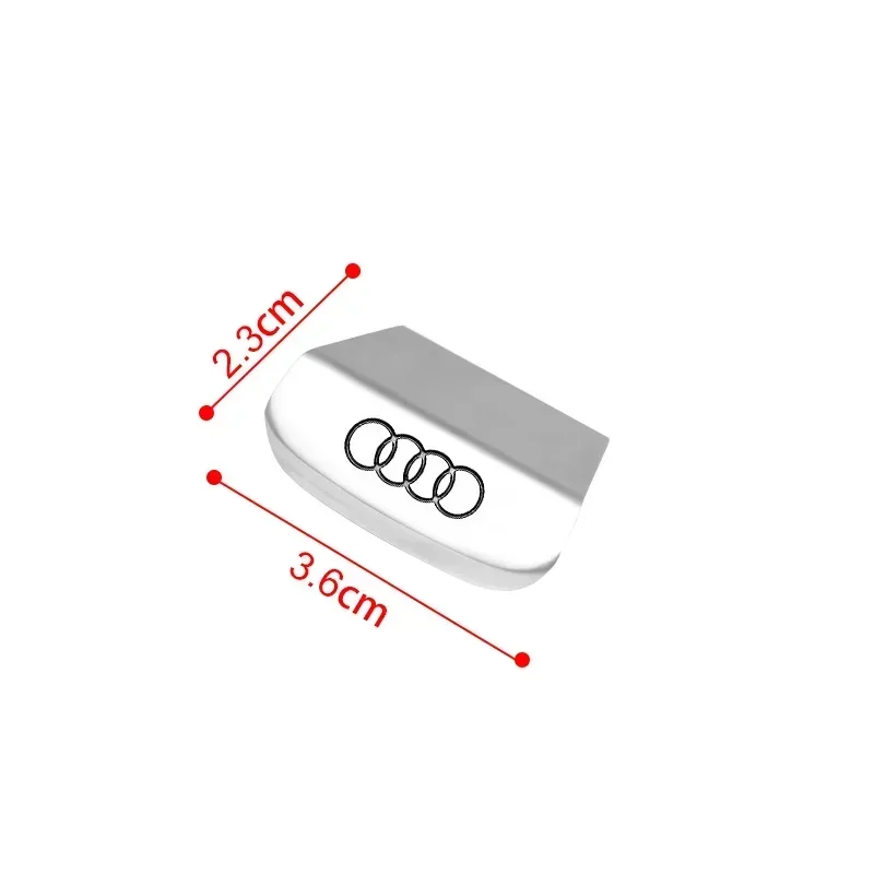 車のステアリングホイールロゴ,カバー装飾,車のアクセサリー,アウディa3,a4,b5,b6,a3,8p,8l,a5,a6,c6,c5,a1,a7 a8、q2、q3、4リングロゴ