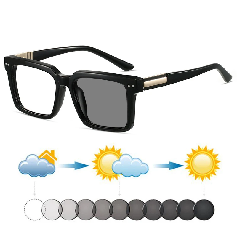 ヨーロッパ-アメリカ-男性-tr90-スクエア-フォトクロミック-近視サングラス-女性-近視用-ダークグラス-サニー-ドライビング-トラベル-シェード-0~-6