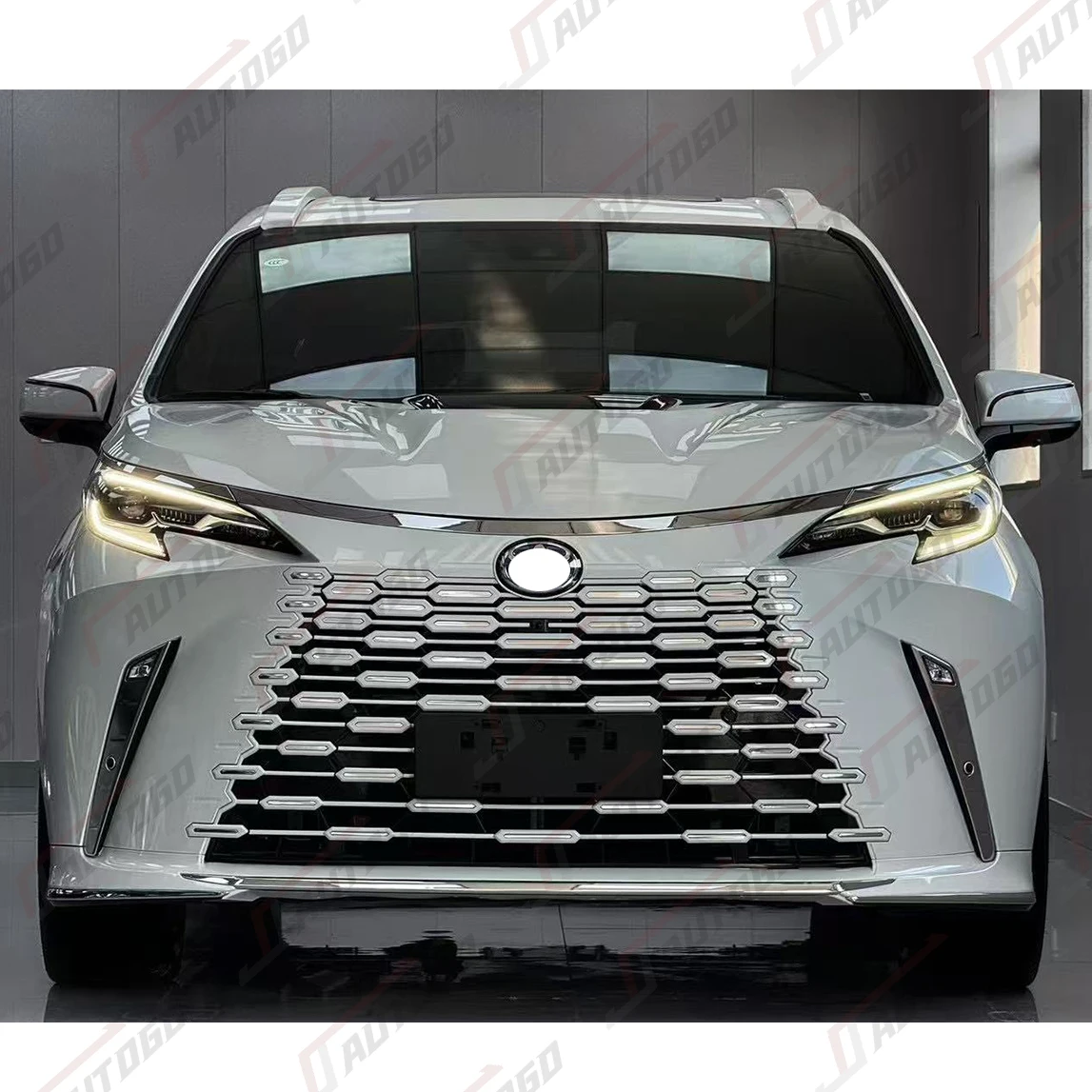 مصنع توتويا سيينا إلى 2025 LM ترقية طقم الجسم ل 2020-ON قطع غيار السيارات سيينا تجميل LM نموذج الوفير سيينا تحويل عدة #3