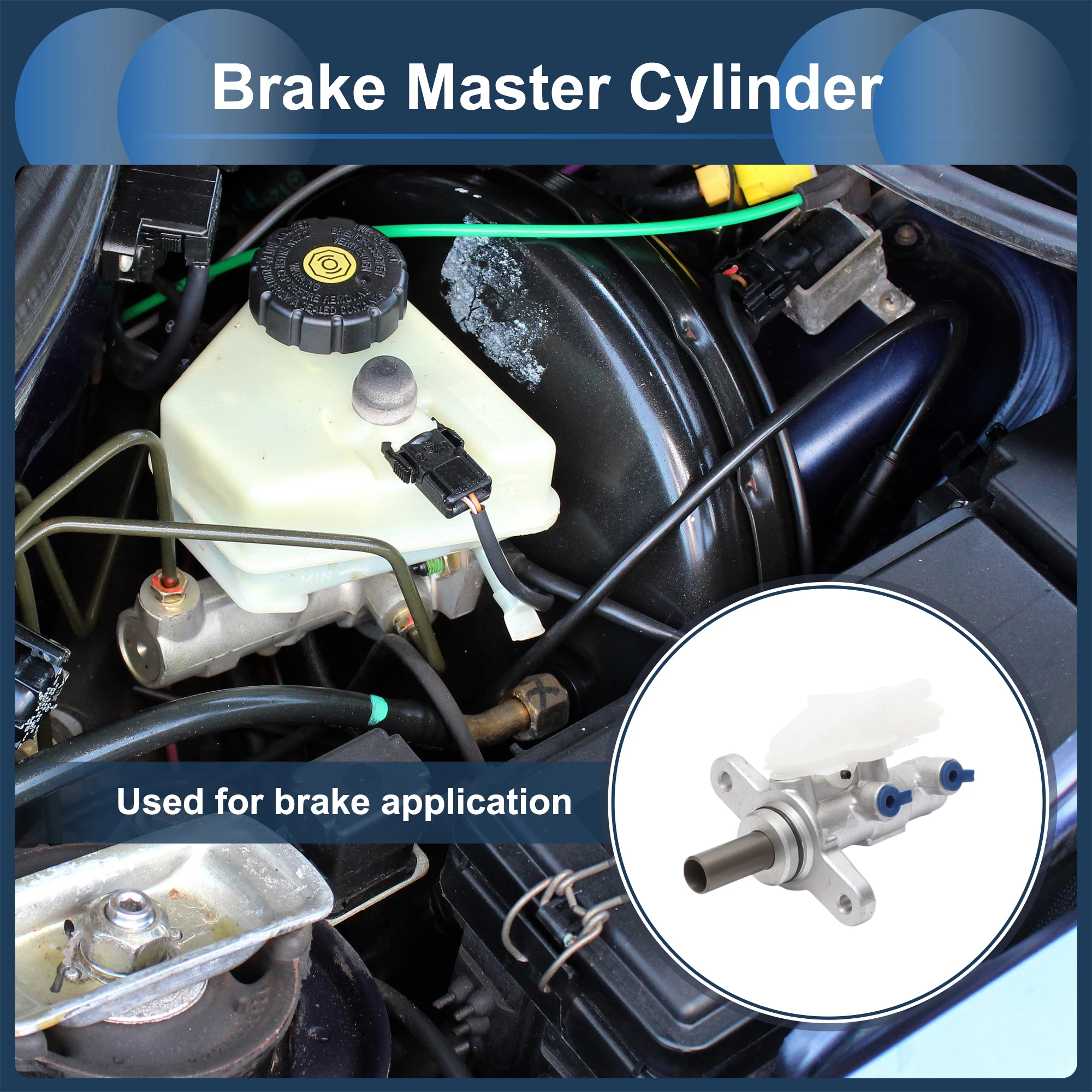 Cilindro mestre de freio UXCELL com reservatório No.46100TS6H51 para Honda Civic 2012-2015