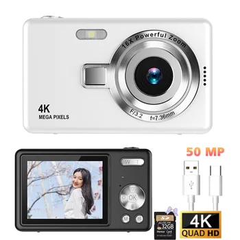 New digital camera for children camera with 16x Zoom compact cameras auto focus camera for beginner 2.4 inch IPS screen camera