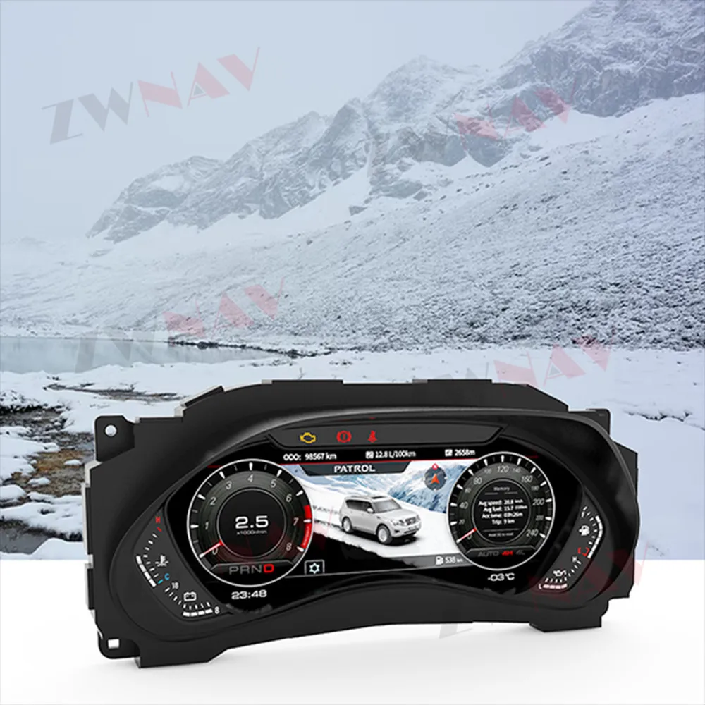 New Yurun Nissan Patrol Y62 LCD Dashboard Multi-Function Full Speedometer Instrument Cluster Upgrade with 3-Year Warranty