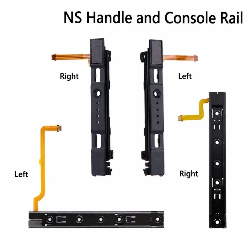 Brand New Original Slide Rail Assembly for NS Switch Console Left Right Joy-Con Controller with Built-in Flex Ribbon Cable