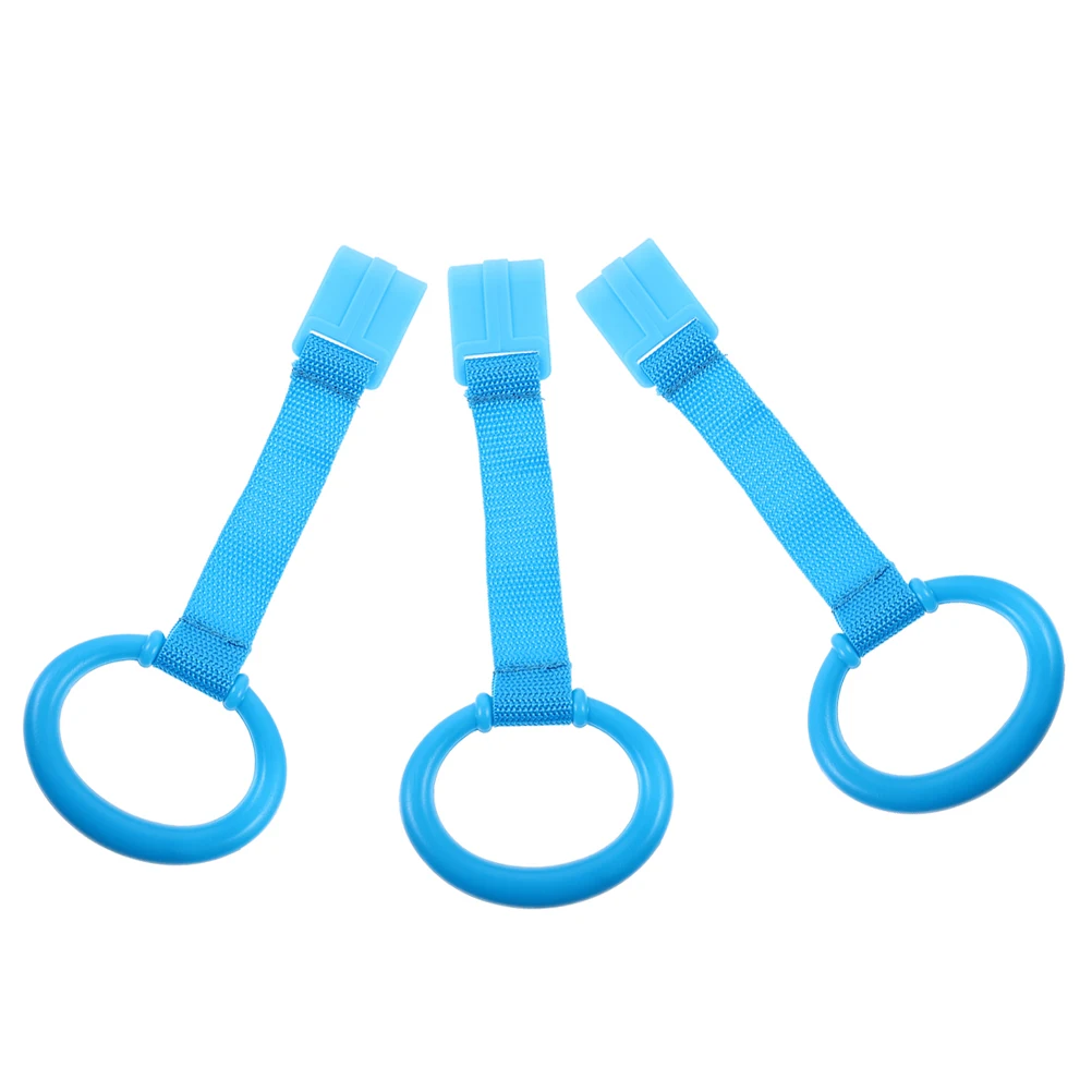 

3 Pcs Baby Standing Support Toddler Pull Ring Cribs Hanging Rings Plastic Walking Assistant