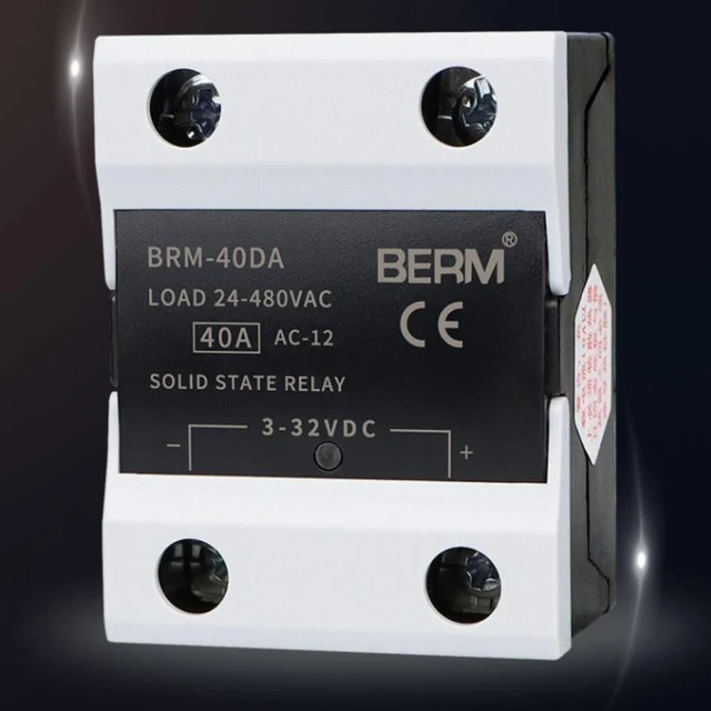 

Upgraded Shell Solid State Relay Module Controller Single Phase SSR 10DA 25DA 40DA 60DA 80DA 100DA 120DA With Dust Cover