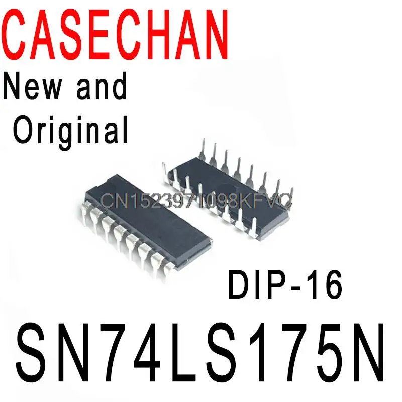 5PCS New and Original 74LS175 DIP-16 Four-Way D-Type Trigger In Stock IC SN74LS175N 