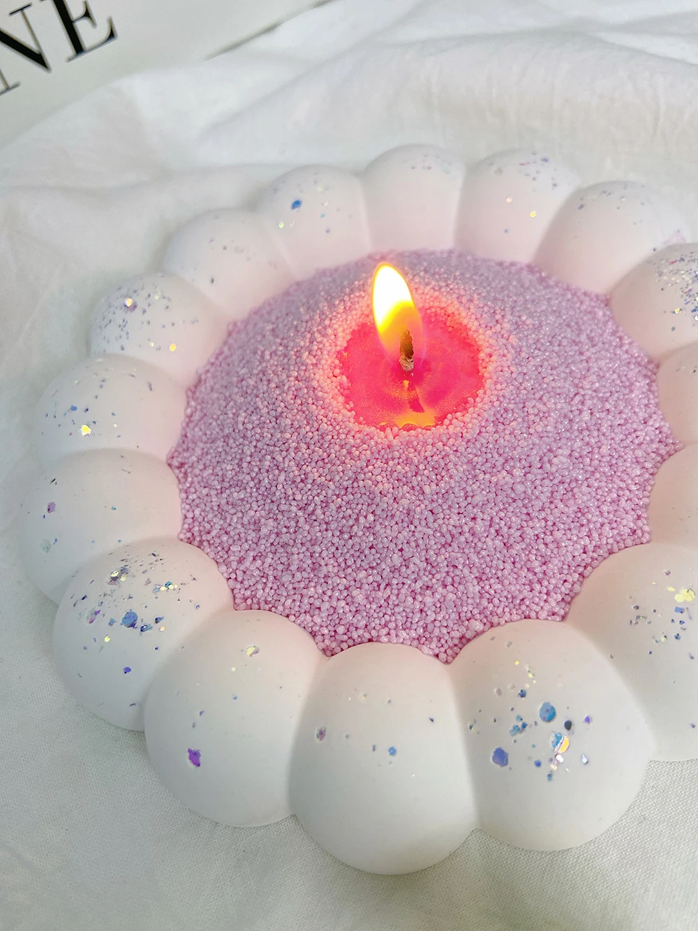 pink Sand wax Floating Pearl Candle sand diy materials Color granular wax instant candle sand Painting Handmade DIY sand paintin