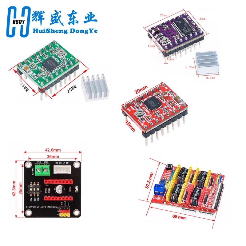 CNC Shield V3 Maszyna do grawerowania / Drukarka 3D / + 4 szt. A4988 / 4 szt. Sterownik silnika krokowego DRV8825 dla Arduino — zdjęcie produktu 2