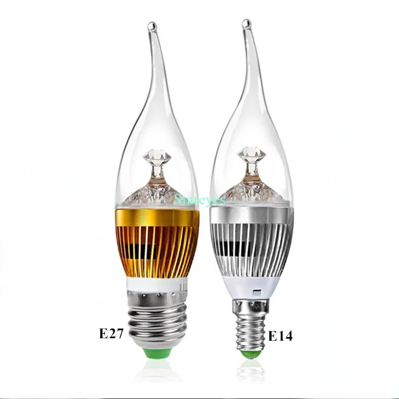 1 Piece Dimmable 3W 4W 5W E14 E27 High Power LED flame Candle Light spotlight Bulb Pendant Lamp chandelier droplight lighting