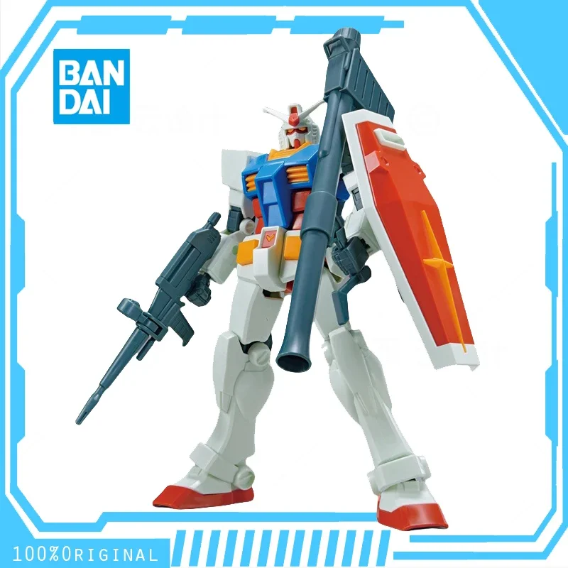 In Stock BANDAI ANIME 1/144 ENTRY GRADE EG RX-78-2 GUNDAM FULL WEAPON SET Assembly Plastic Model Kit Action Toys Figures Gift