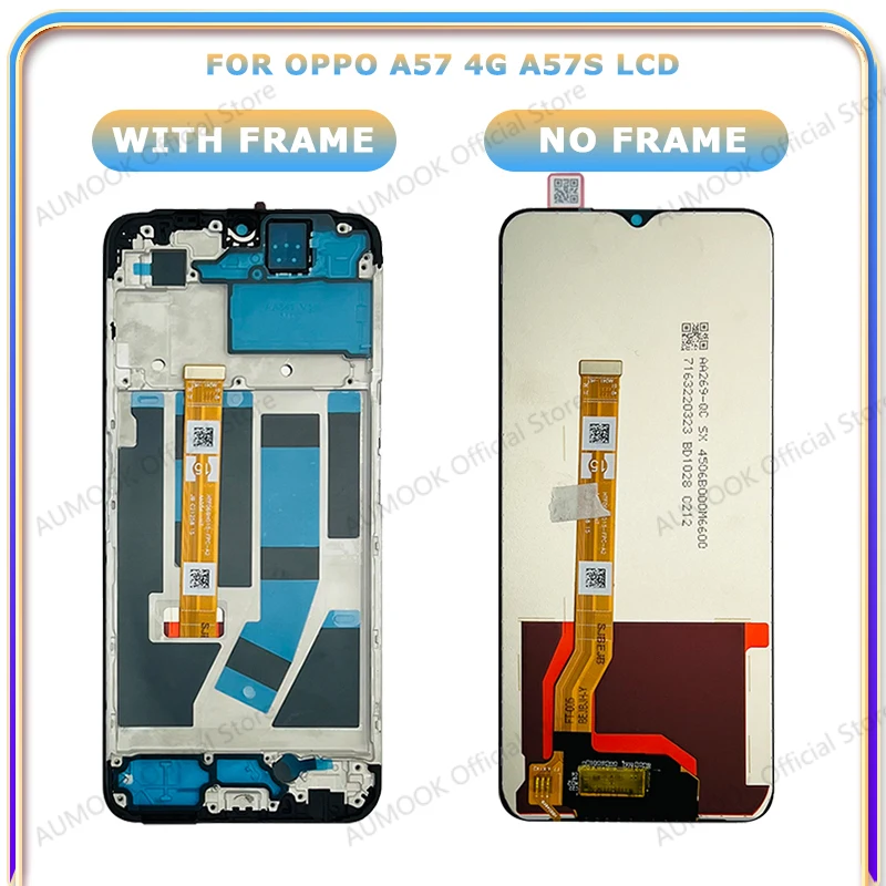 6.56 "IPS LCD ل ممن لهم A57 4G A57s عرض مجموعة المحولات الرقمية لشاشة تعمل بلمس CPH2387 CPH2385 شاشة الكريستال السائل قطع غيار الشاشة