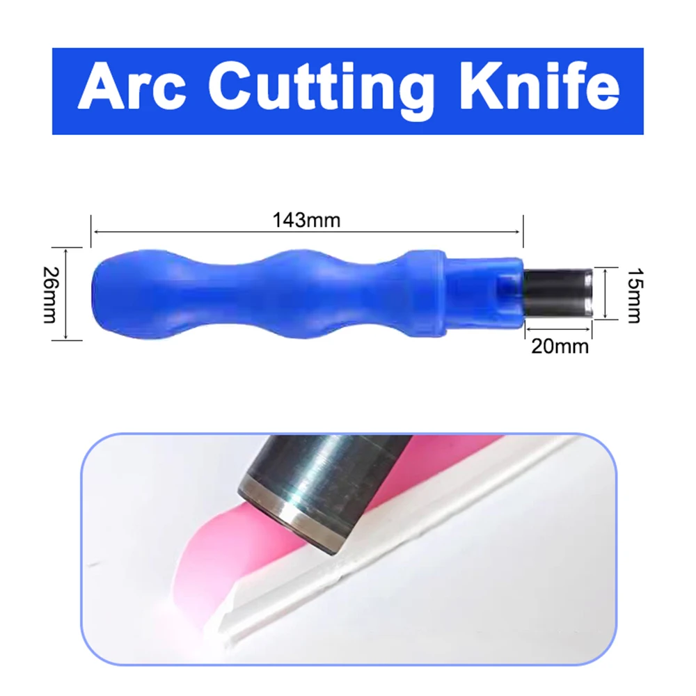 Right Angle Arc Cutter Split Neon Light Carving Knife Hand Tool Steel PC Handle Accessories For 6/8/12mm Soft Silicone Strip