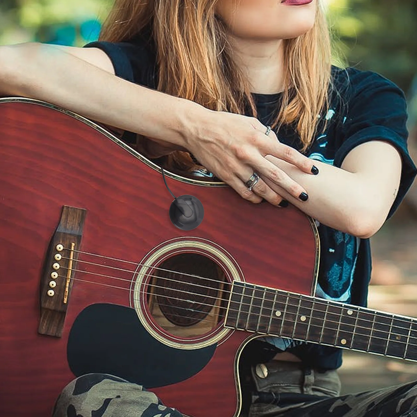 

1pcs Multi-Function Acoustic Sound Hole Self-Adhesive Pickup Transducer For Folk Guitar Ukulele Banjo Pickup Replacement Easy