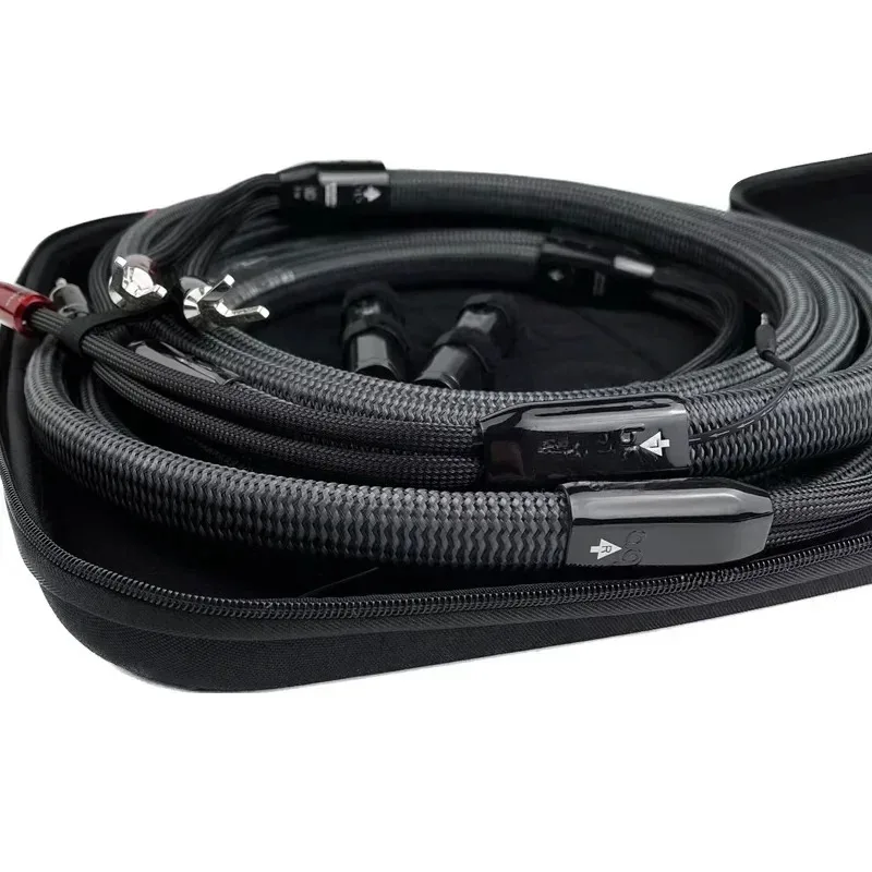 Speaker wire Full-Range/Bass Solid Per-fect-Surface Sil-ver (PSS) + (PSC+) Biwire HiFi Audio Speaker Wire