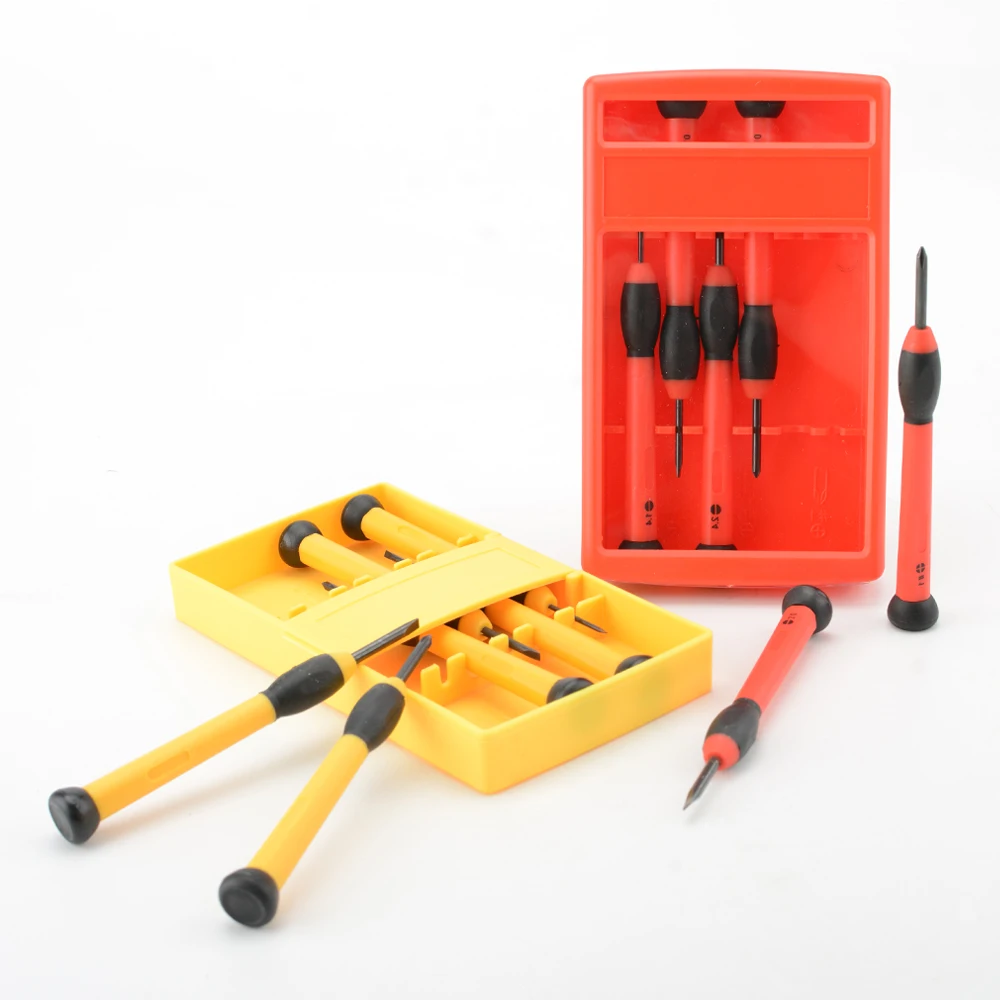 Repairing Phone Computer 6Pcs Precision Screwdriver Tool Set Cross and Straight Screwdrivers Kit for Eyeglass and Watch