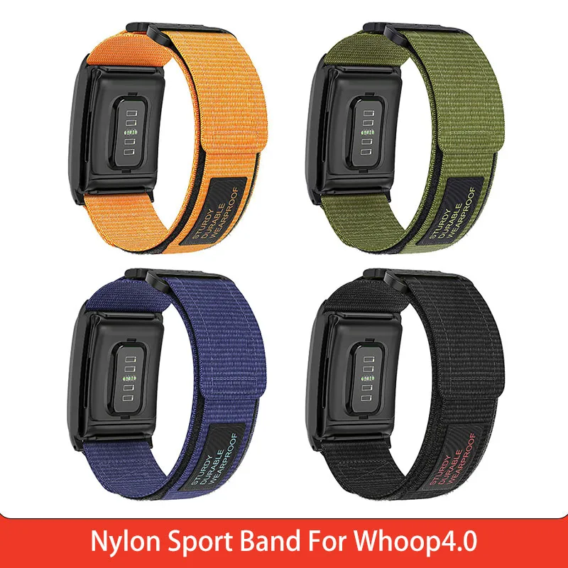 Nylon strap For Whoop4.0 Two Velcro Nylon Loops Smart Watch Loop Velcro Wristband Sports Strap