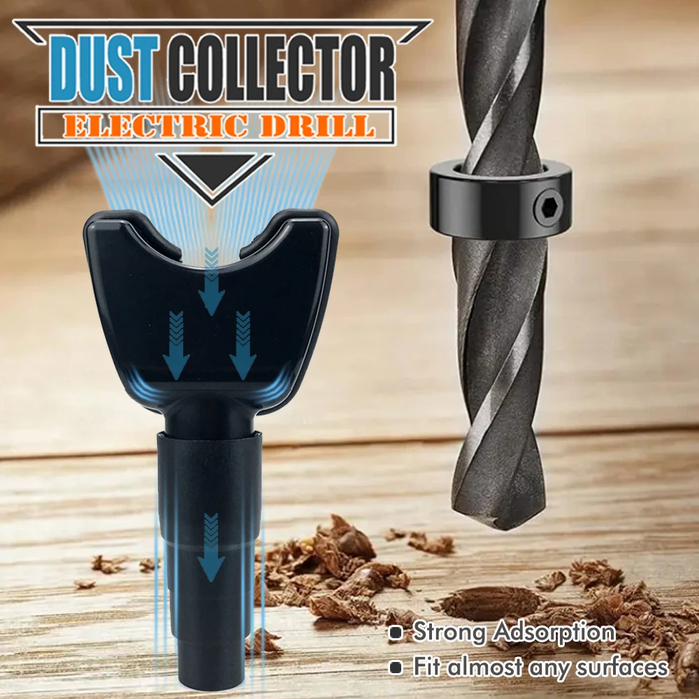 

Hands-Free Dust Collector Universial Electric Drill Dust Vacuum Suction Collector Dustproof Device Woodworking Tool