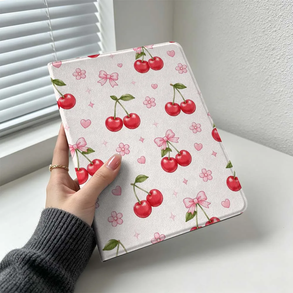 Pink Cherry Bow For Huawei MatePad MediaPad MagicPad Honor Pad 10 9 8 X10 X9 X8 Pro Soft Inch Tablet Case Cover