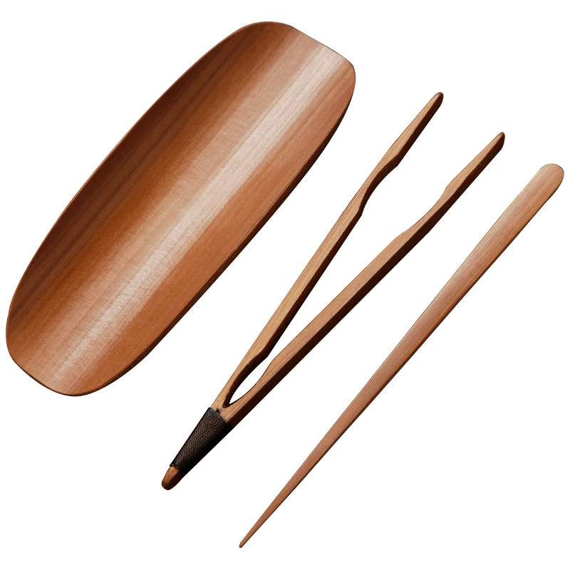 

3 шт./компл., керамическая чайная ложка в виде листьев, китайские чайные инструменты для кунг-фу, аксессуары для кофе и чая