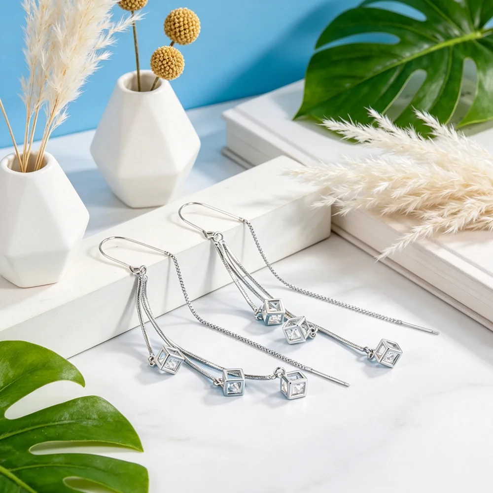 Jewelry & Watches Bench - Brincos pendentes de prata esterlina 925