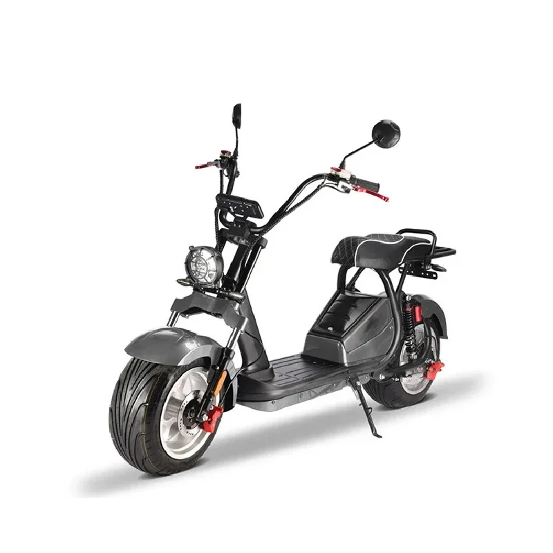 دراجة نارية كهربائية للكبار مستودع الاتحاد الأوروبي Citycoco 2000 وات 60 فولت 20 أمبير بطارية 2 عجلة الدراجات البخارية للبالغين 3000 وات #5